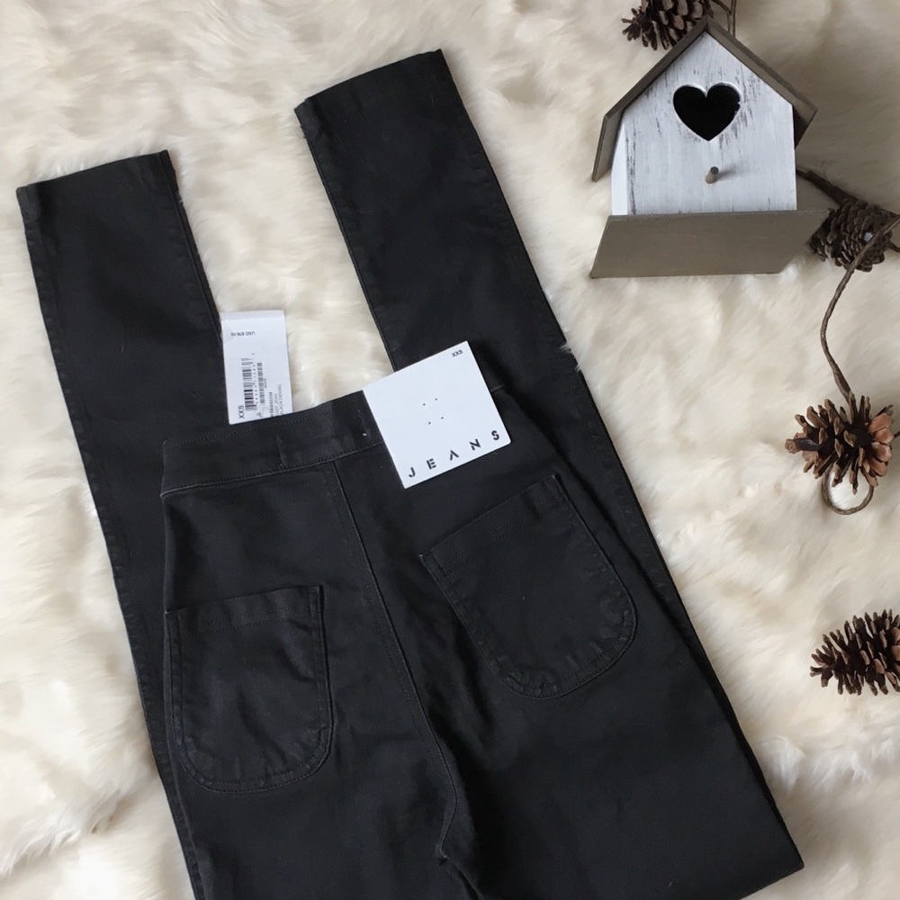 American Apparel Black Easy Jeans XXS - Picture 2 of 8